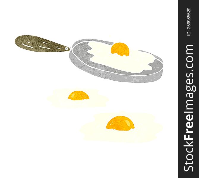 Retro Cartoon Fried Eggs