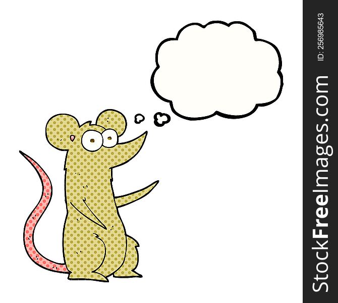 Thought Bubble Cartoon Mouse In Love