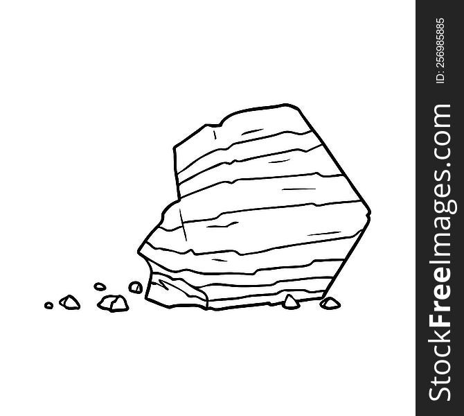 cartoon large rock. cartoon large rock