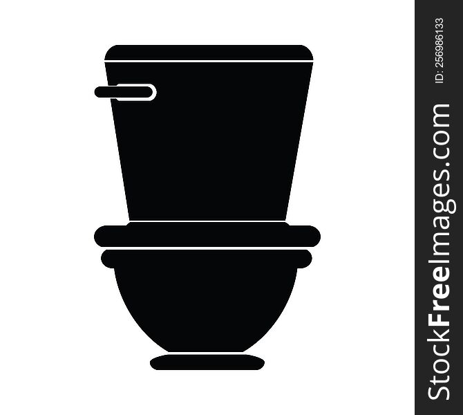 vector icon illustration of a toilet