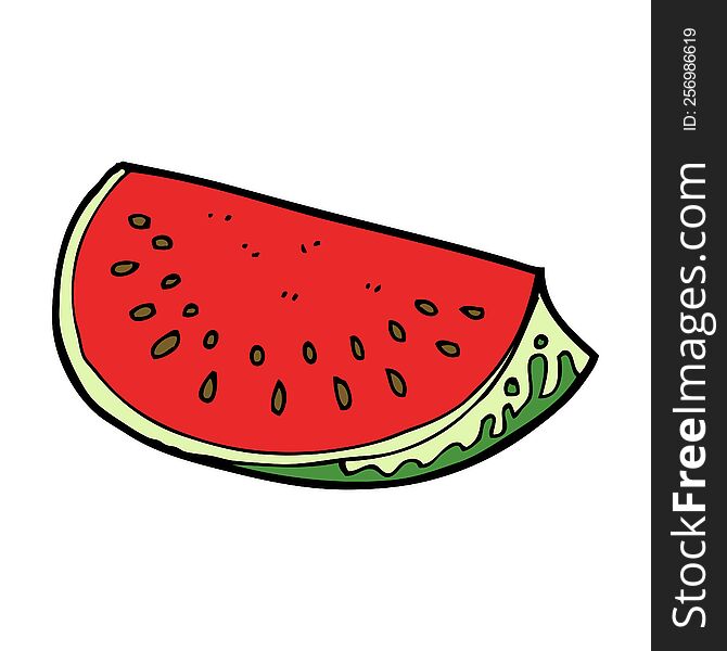 cartoon watermelon slice