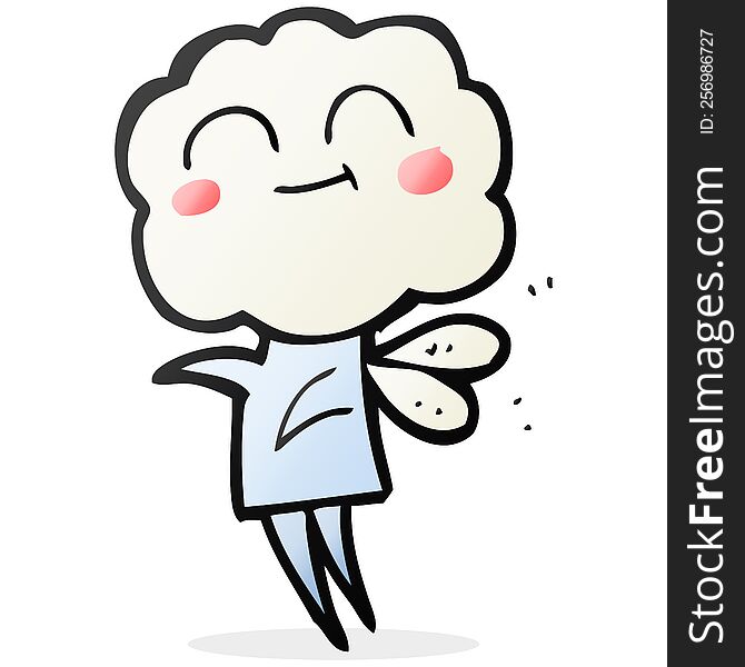 Cartoon Cute Cloud Head Imp