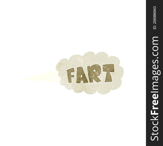 Retro Cartoon Fart Symbol