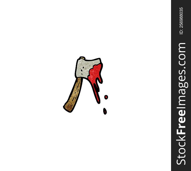 Cartoon Bloody Axe