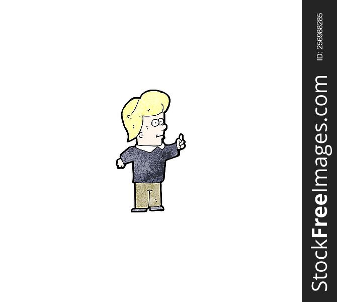 cartoon blond boy