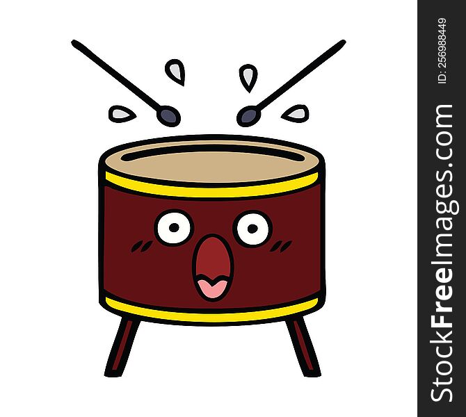 cute cartoon drum