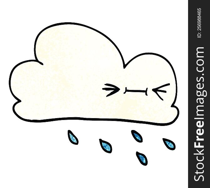 cartoon doodle expressive weather cloud