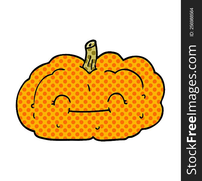 cartoon doodle happy pumpkin