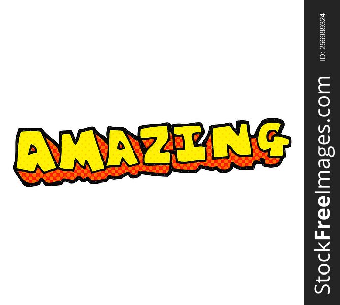 Cartoon Amazing Word