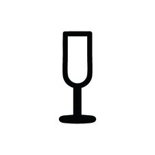 Champagne Flute Icon Royalty Free Stock Image