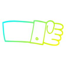 Free Cold Gradient Line Drawing Cartoon Judo Chop Shirt Arm Royalty Free Stock Photos - 256998948