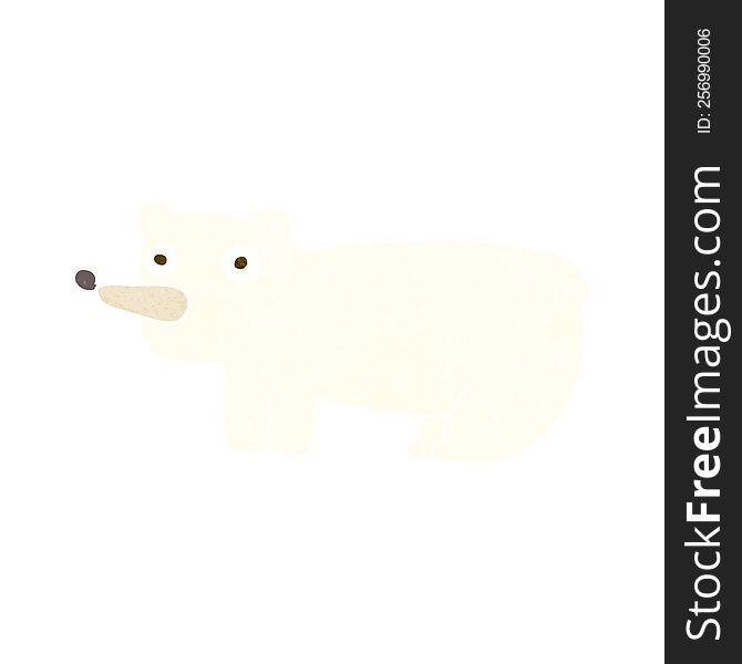 funny cartoon polar bear