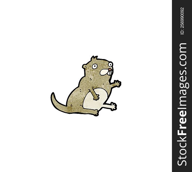 Funny Cartoon Beaver