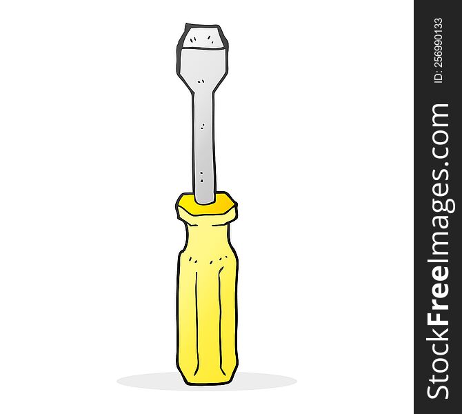 Cartoon Screwdriver