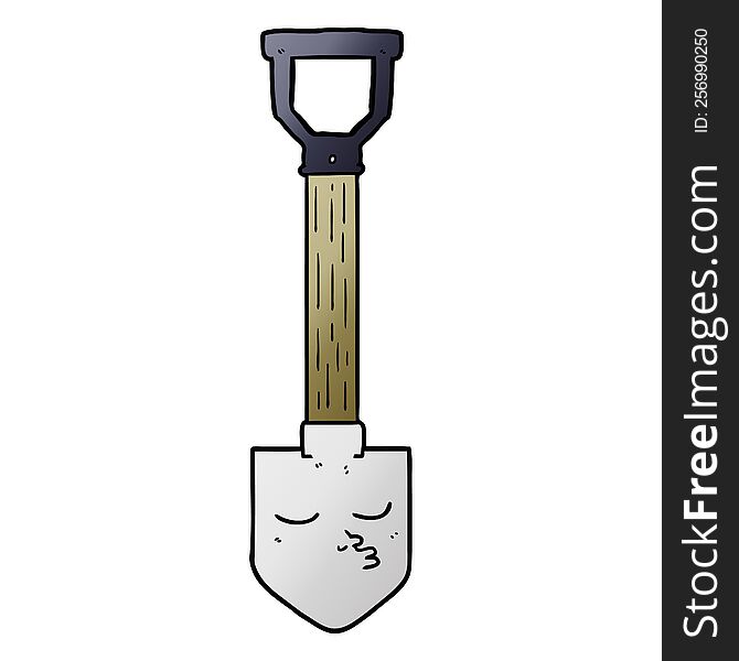 cartoon shovel. cartoon shovel