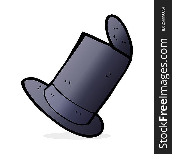 Cartoon Old Top Hat