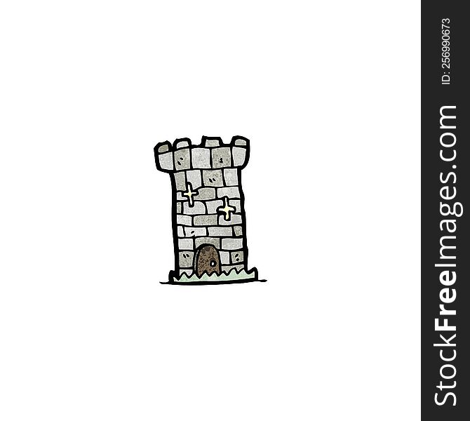 cartoon castle tower