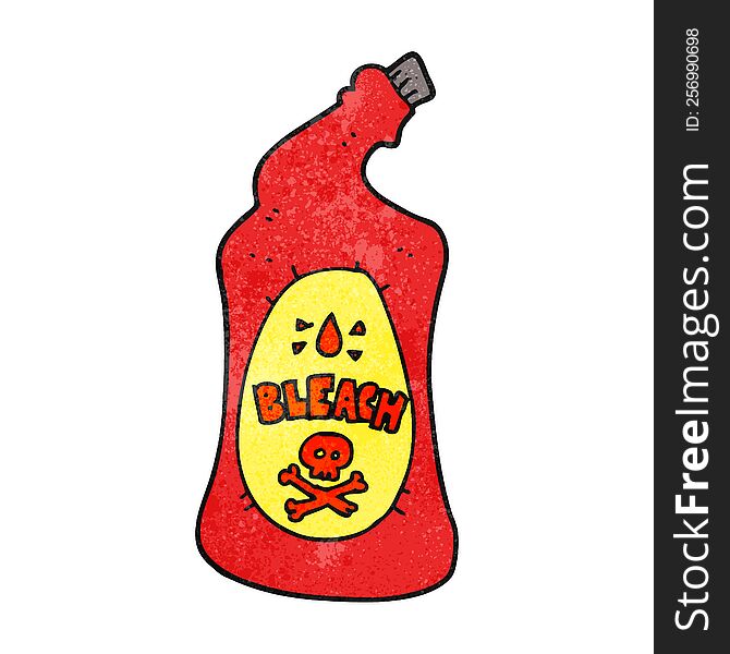 Textured Cartoon Bleach Bottle