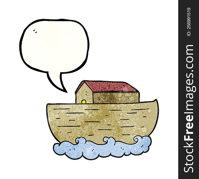 speech bubble textured cartoon noah s ark