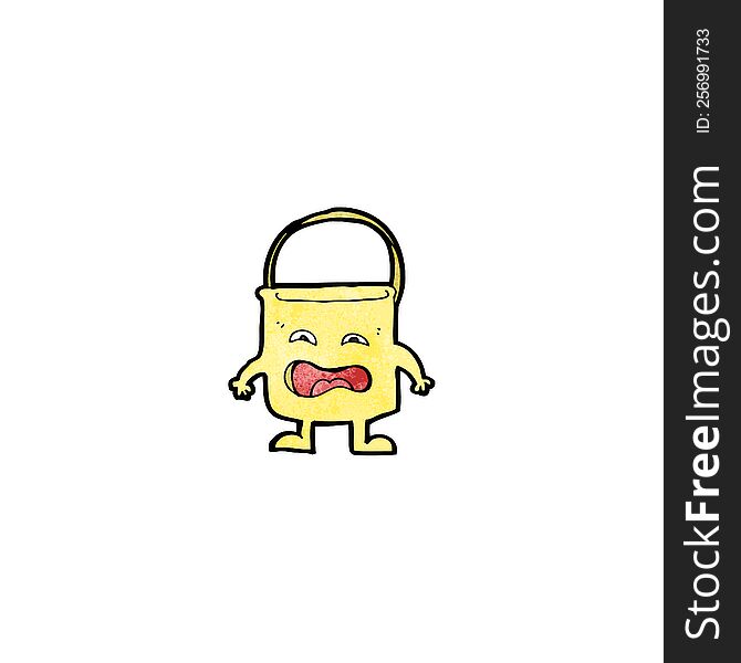 bucket cartoon character