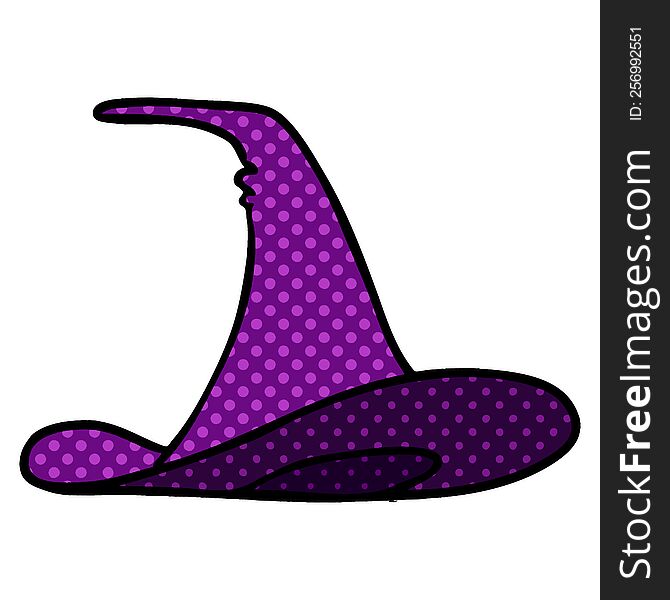 Cartoon Doodle Of A Witches Hat