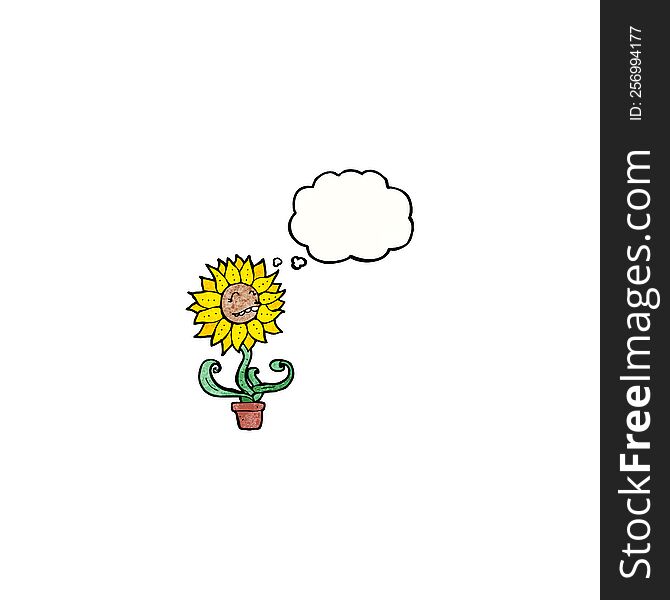 cartoon sunflower