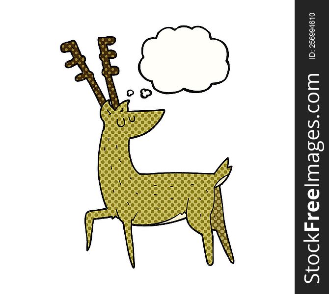 Thought Bubble Cartoon Stag