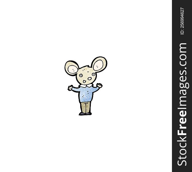 cartoon mouse with clothes