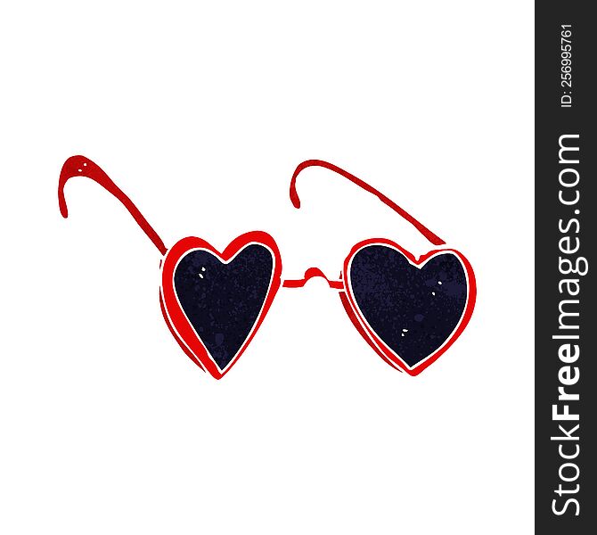 Cartoon Heart Sunglasses