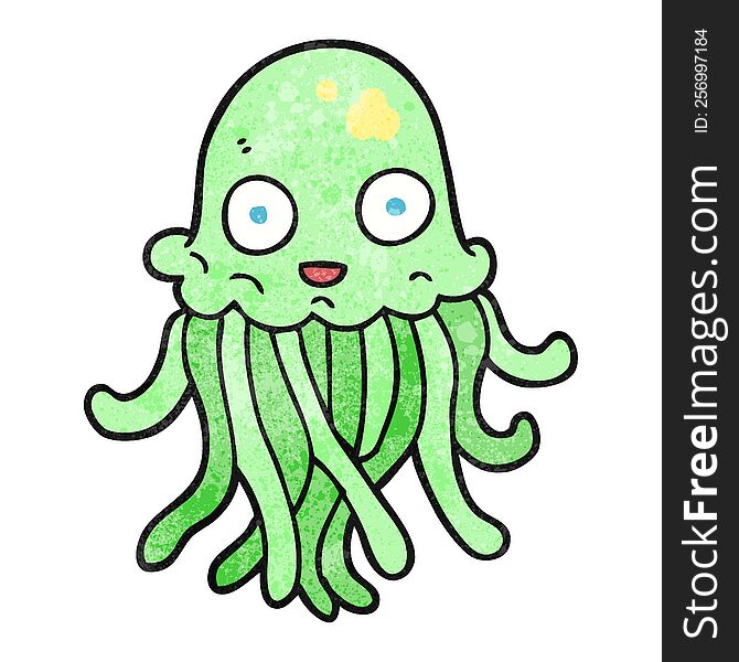 Textured Cartoon Octopus