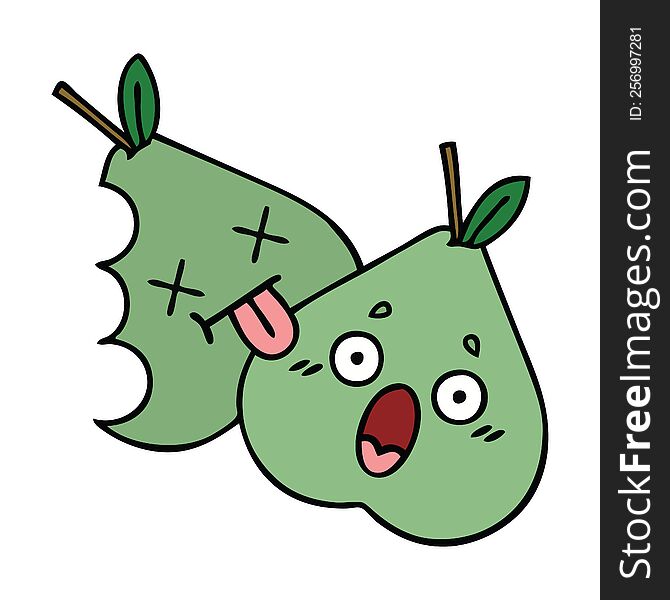 Cute Cartoon Green Pear