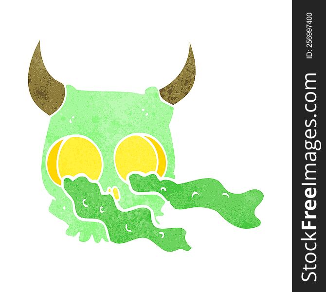cartoon halloween skull