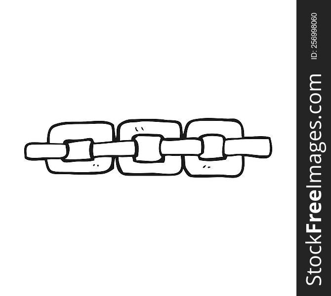 Black And White Cartoon Chain