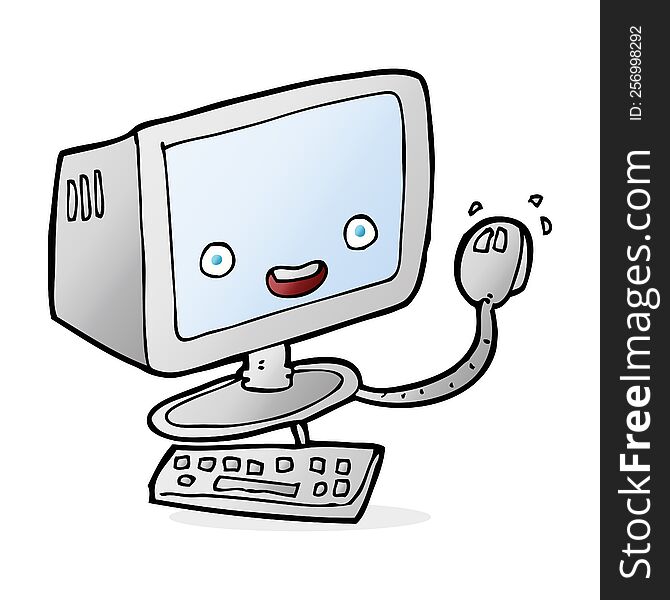 cartoon computer