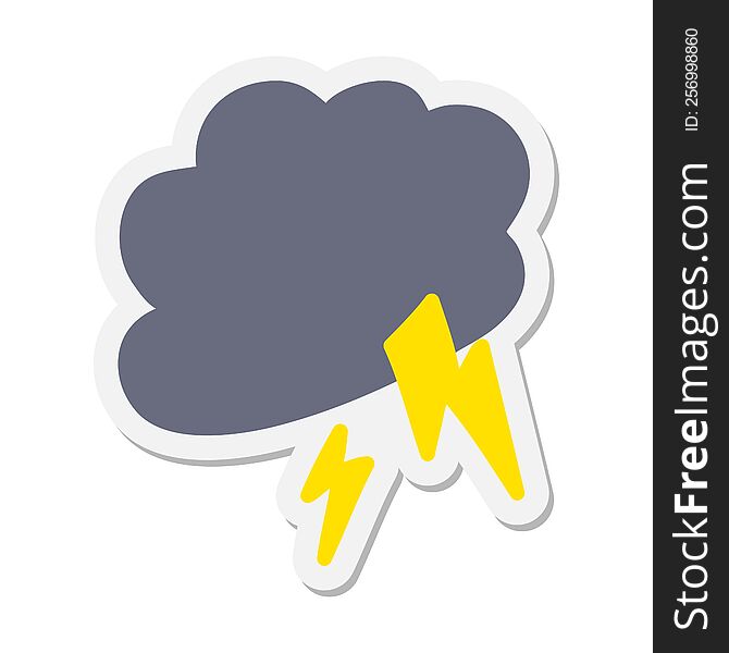 storm cloud sticker