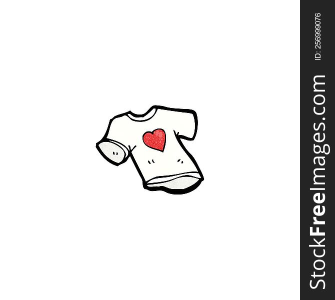 Love Heart Tee Shirt Cartoon