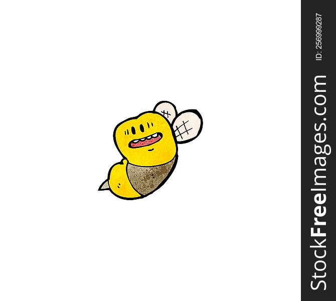 cartoon fat bumble bee