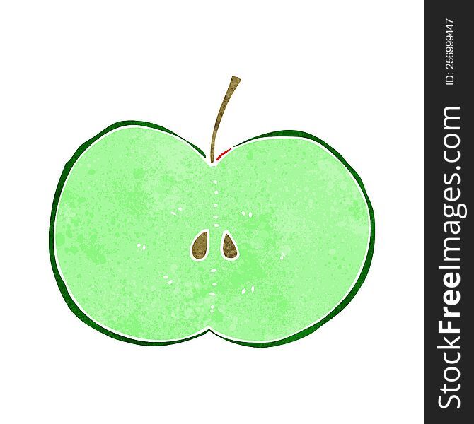 Cartoon Sliced Apple