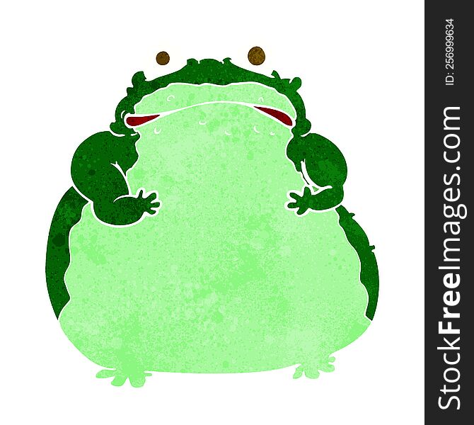 cartoon fat frog