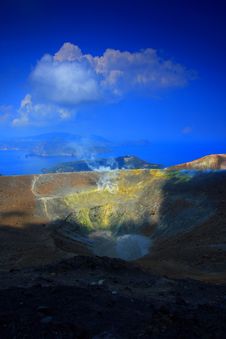 Contrast On The Volcano Royalty Free Stock Photo Contrast On The Volcano Royalty Free Stock Photo
