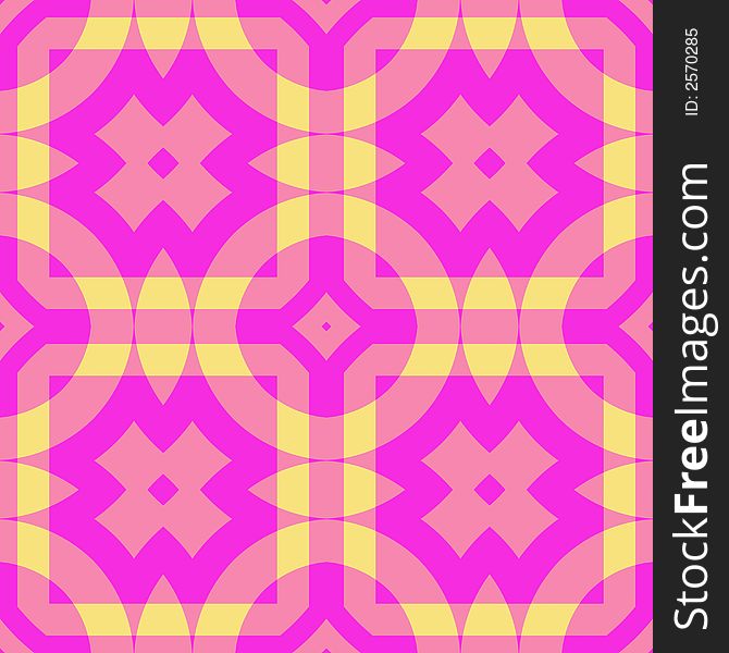 Pink and yellow background. 60s stye - seamless tiling possible. Pink and yellow background. 60s stye - seamless tiling possible.