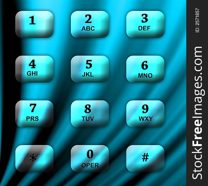 Communication telephone buttons.  Hi-tech background conveying speed. Communication telephone buttons.  Hi-tech background conveying speed