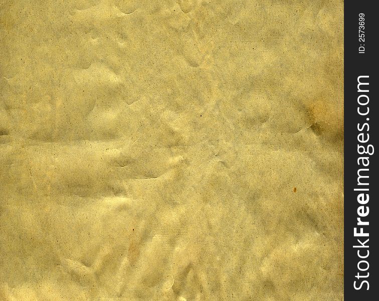 Sheet Of The Crumpled Paper