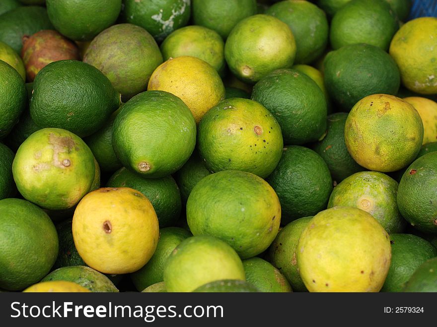 Lime selling at the markets