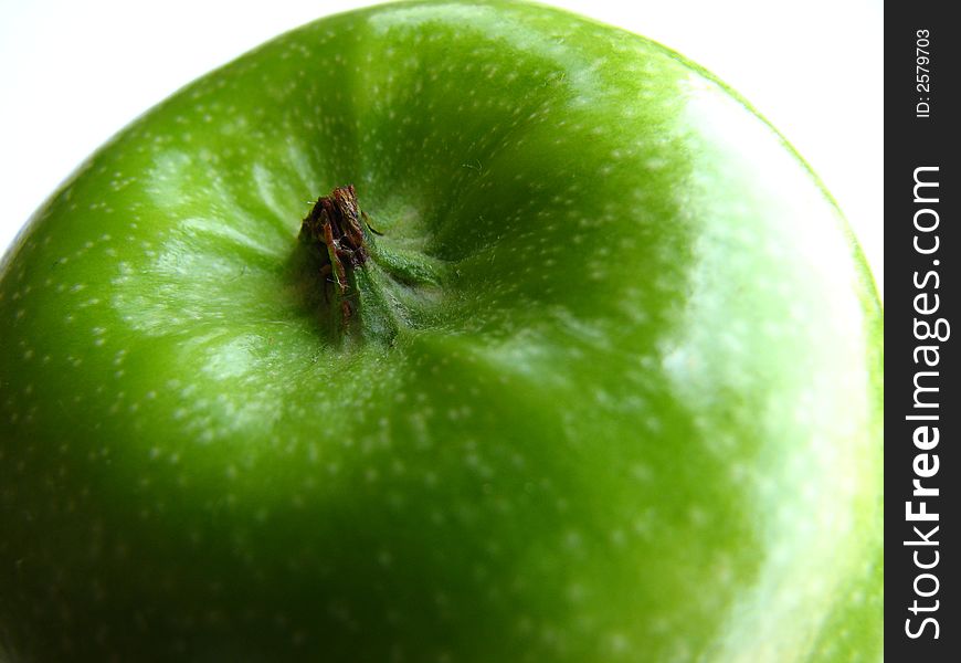 Green apple isolated on a white background