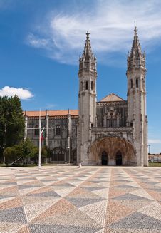 Square In Front Of Jeronimos Monastery, Royalty Free Stock Images Square In Front Of Jeronimos Monastery, Royalty Free Stock Images