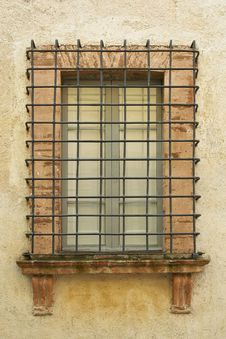 Window Protected By A Railing Stock Photo Window Protected By A Railing Stock Photo
