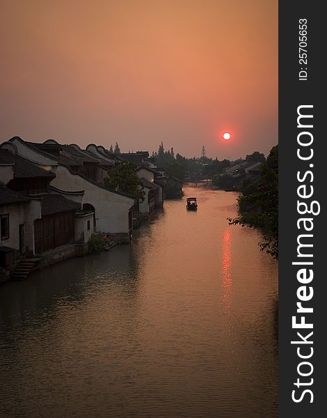 A of ancient town of wuzhen in Zhejiang Province, China