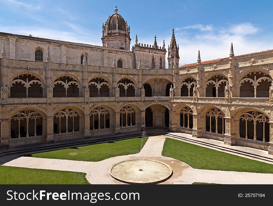 Court In Jeronimos Monastery, Lisbon