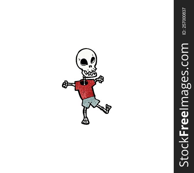 cartoon funny skeleton